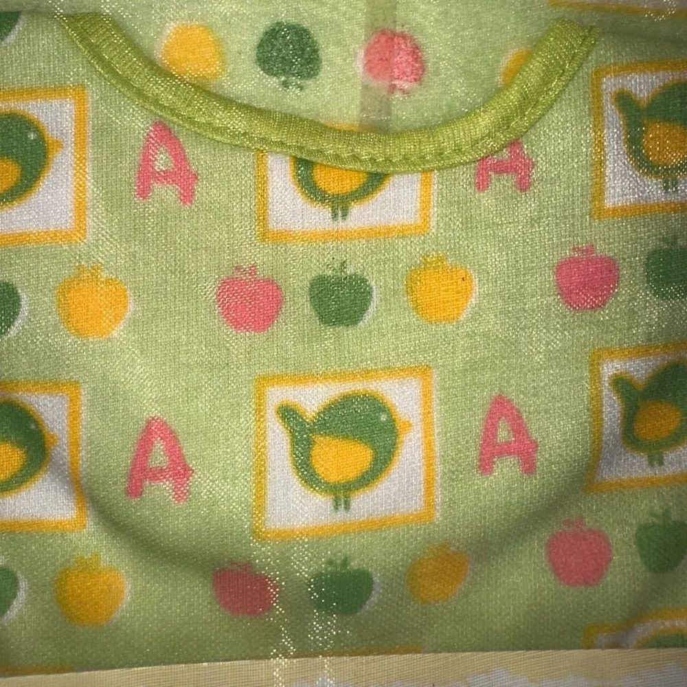 NOS 2011 Unisex Baby Snugly Baby 6 Piece Gift Set Newborn Green Apples/Birds